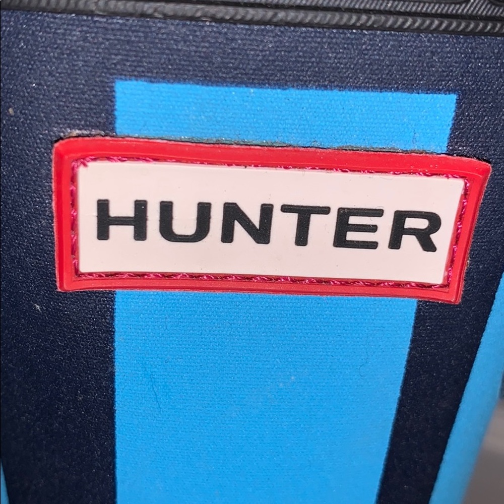 Hunter turquoise plaid tall boots - Picture 6 of 10